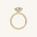 Load image into Gallery viewer, The Trelisse – Hidden Halo Diamond Engagement Ring (E-W)