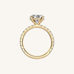 Load image into Gallery viewer, The Trelisse – Hidden Halo Diamond Engagement Ring (E-W)