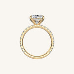 Load image into Gallery viewer, The Trelisse – Hidden Halo Diamond Engagement Ring (E-W)