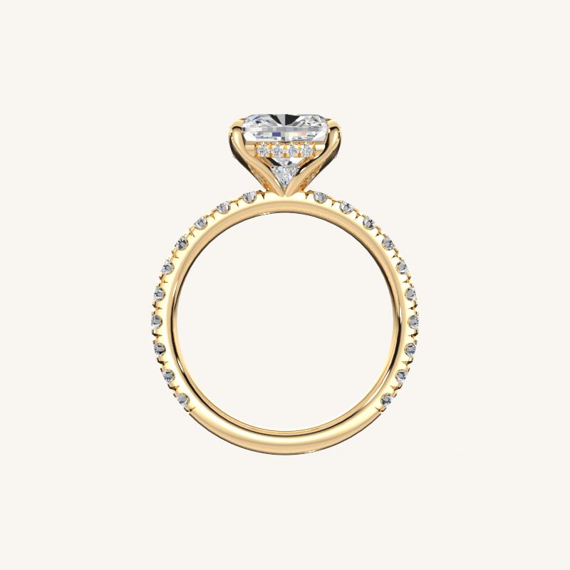 The Trelisse – Hidden Halo Diamond Engagement Ring (E-W)