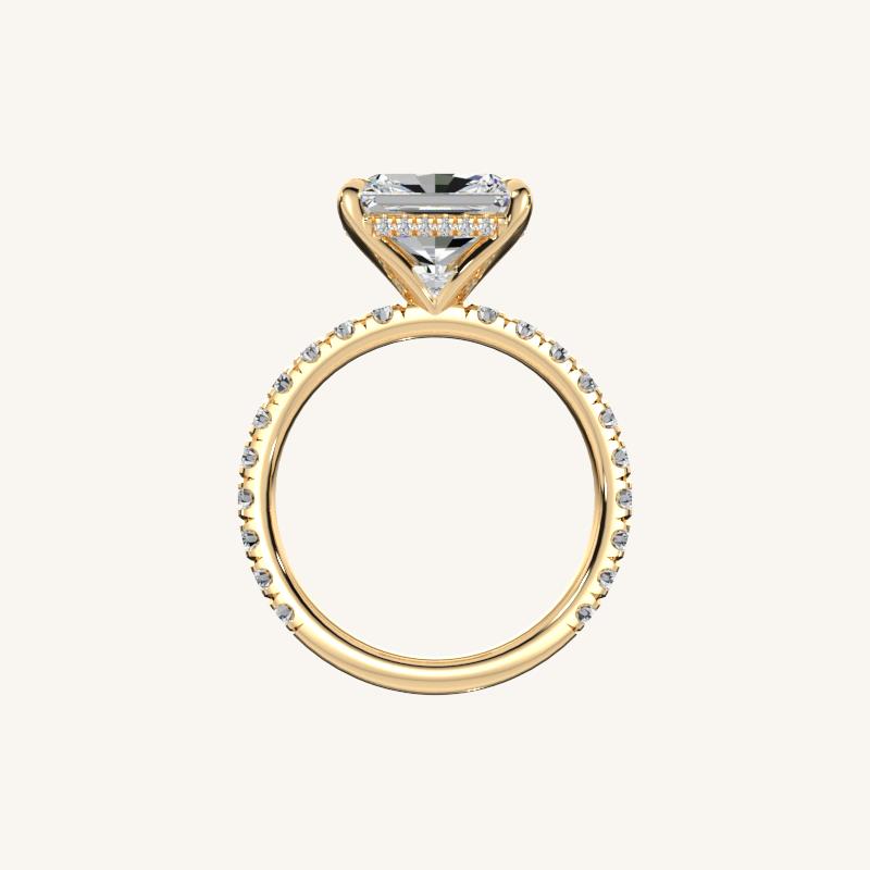 The Trelisse – Hidden Halo Diamond Engagement Ring (E-W)