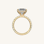Load image into Gallery viewer, The Trelisse – Hidden Halo Diamond Engagement Ring (E-W)