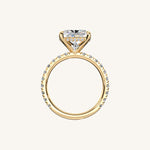 Load image into Gallery viewer, The Trelisse – Hidden Halo Diamond Engagement Ring (E-W)