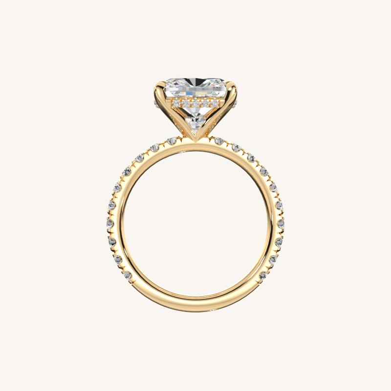 The Trelisse – Hidden Halo Diamond Engagement Ring (E-W)