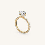 Load image into Gallery viewer, The Trelisse – Hidden Halo Diamond Engagement Ring (E-W)