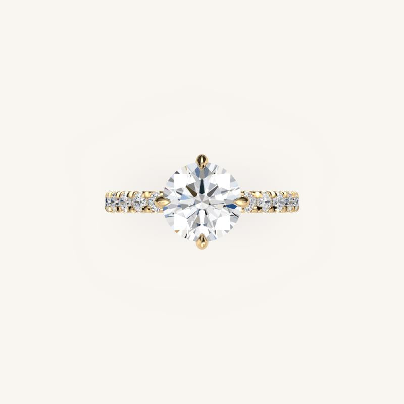 The Trelisse – Hidden Halo Diamond Engagement Ring (E-W)