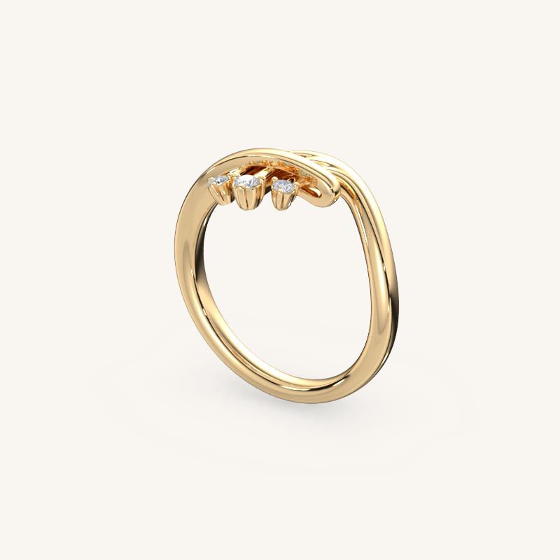 The Elara – Orion’s Belt - Inspired Celestial Ring