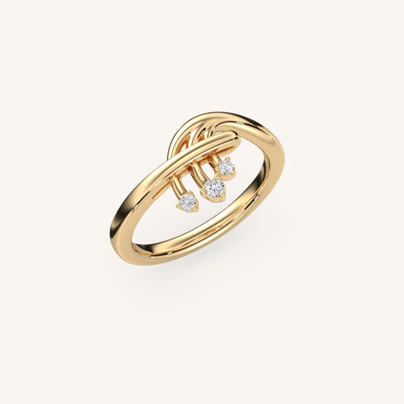 The Elara – Orion’s Belt - Inspired Celestial Ring