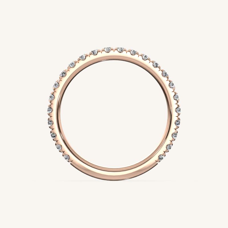 Elegant Diamond Half Eternity Band