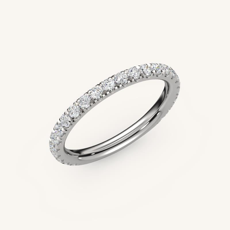 Elegant Diamond Half Eternity Band