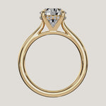 Load and play video in Gallery viewer, The Solienne – Cathedral Solitaire Hidden Halo Engagement Ring