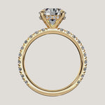 Load and play video in Gallery viewer, The Trelisse –Solitaire Hidden Halo Diamond Engagement Ring