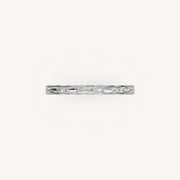 Tapered Baguette Row Diamond Band