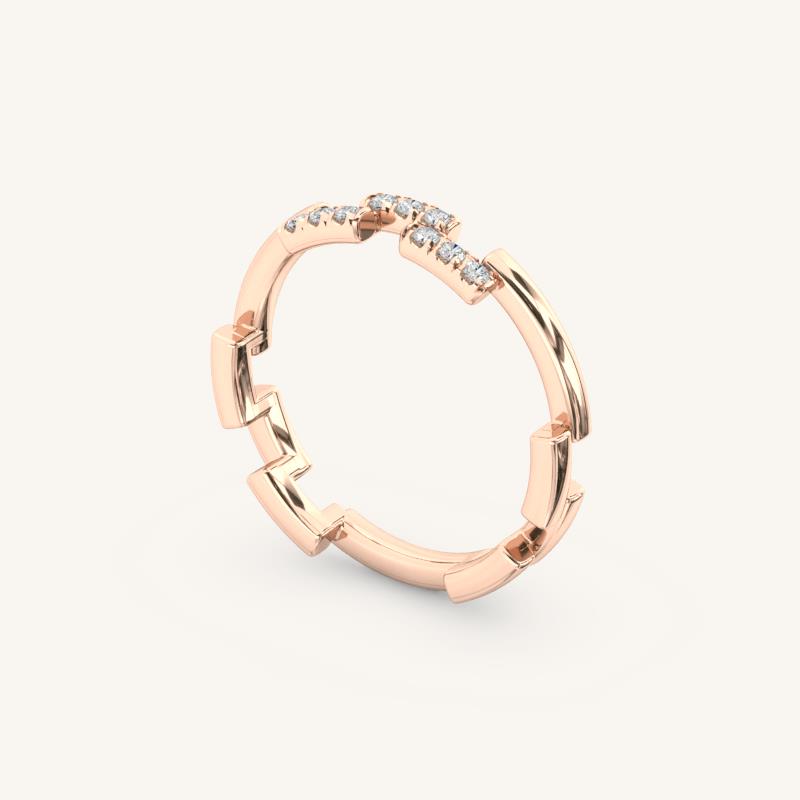 The ZigZag 9 Diamond Band