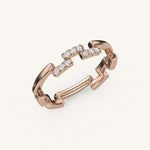 Load image into Gallery viewer, The ZigZag 9 Diamond Band
