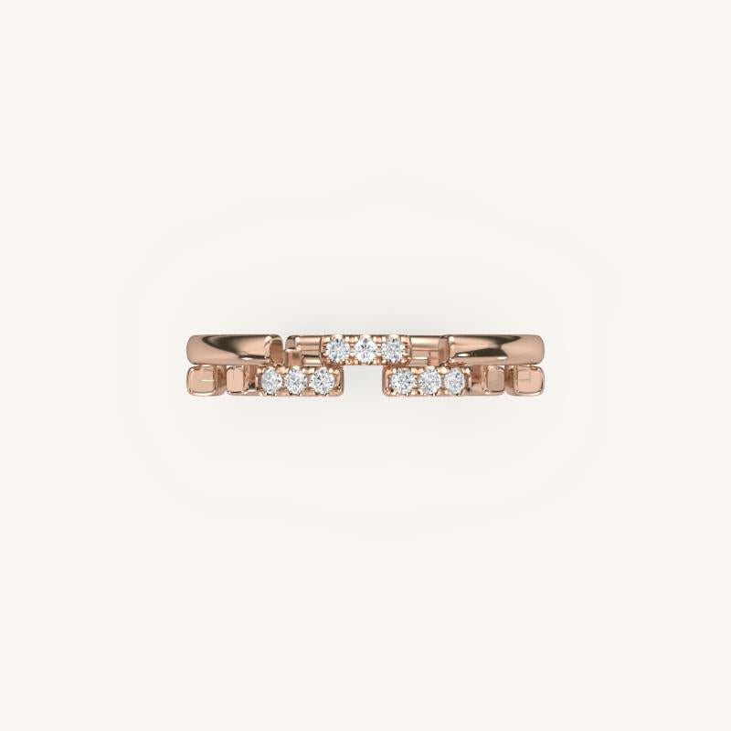 The ZigZag 9 Diamond Band