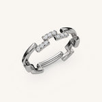 Load image into Gallery viewer, The ZigZag 9 Diamond Band
