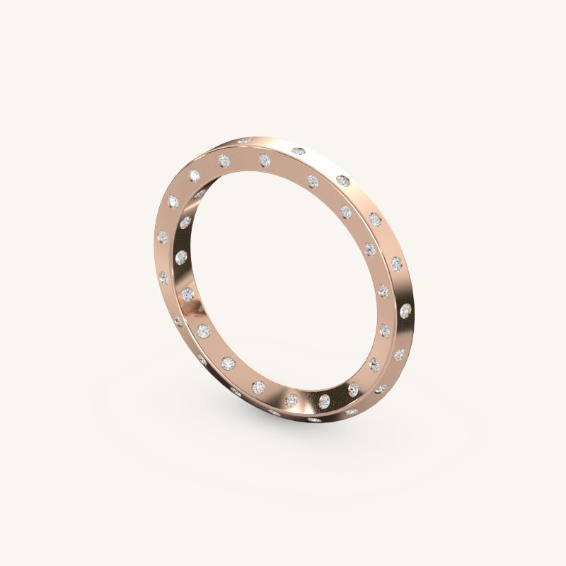 The Nova Edge Diamond Eternity Band