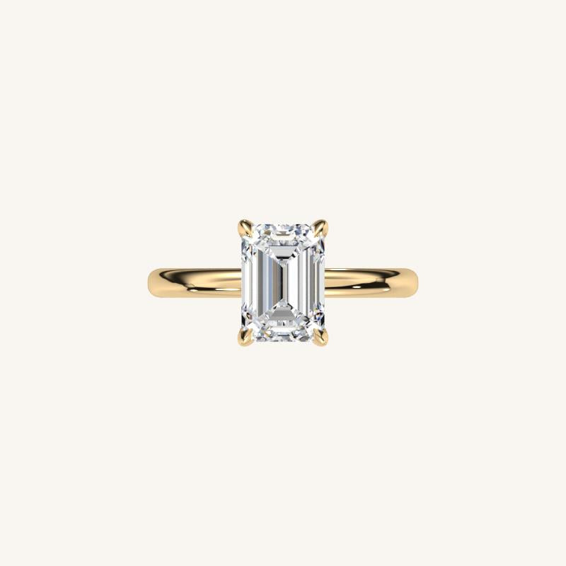 14K Yellow Gold Emerald 2ct
