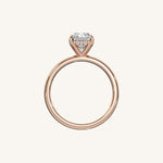 Load image into Gallery viewer, The Trelisse –Solitaire Hidden Halo Engagement Ring
