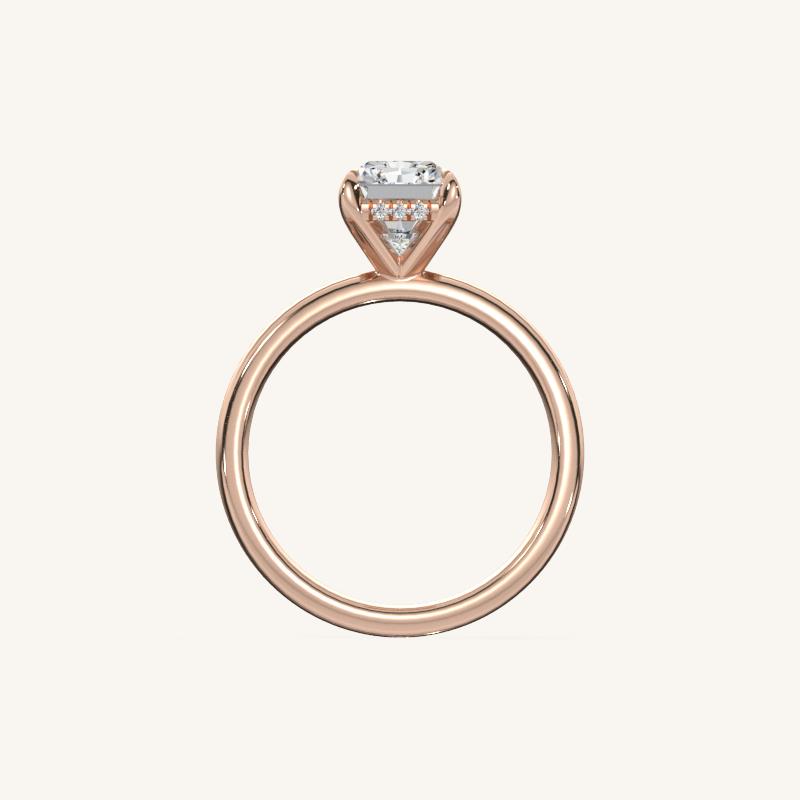 The Trelisse –Solitaire Hidden Halo Engagement Ring