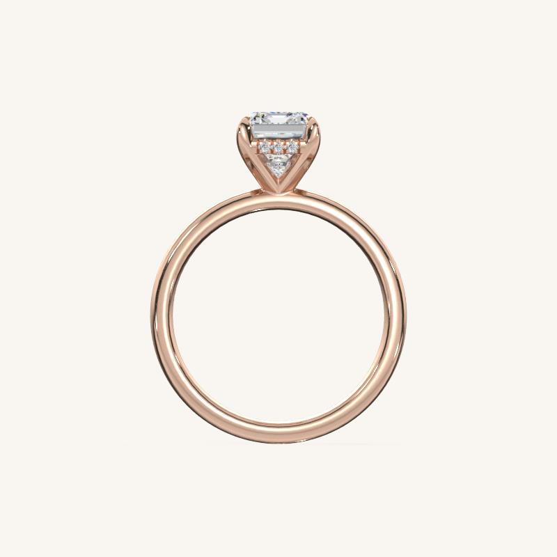 The Trelisse –Solitaire Hidden Halo Engagement Ring