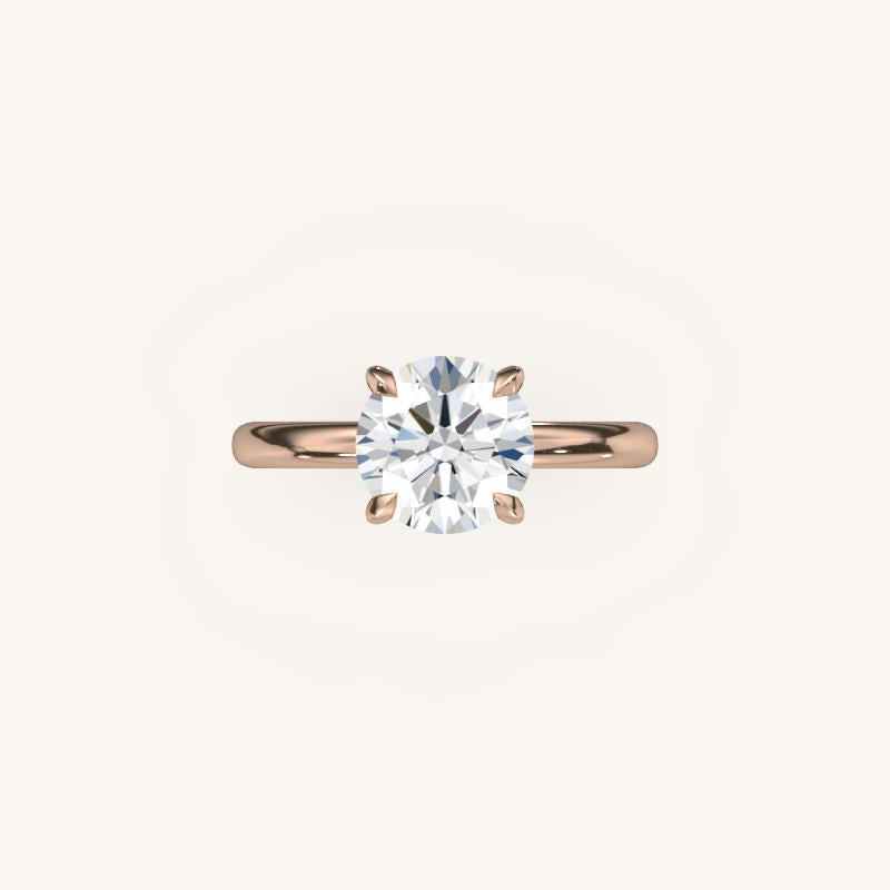 The Trelisse –Solitaire Hidden Halo Engagement Ring