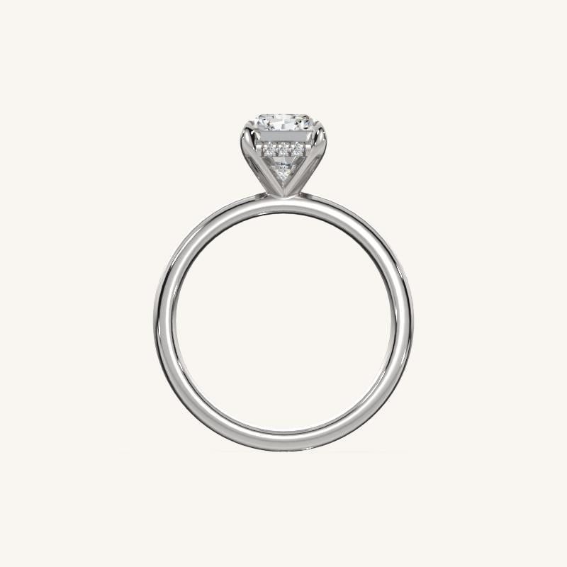 The Trelisse –Solitaire Hidden Halo Engagement Ring