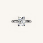 Load image into Gallery viewer, The Trelisse –Solitaire Hidden Halo Engagement Ring
