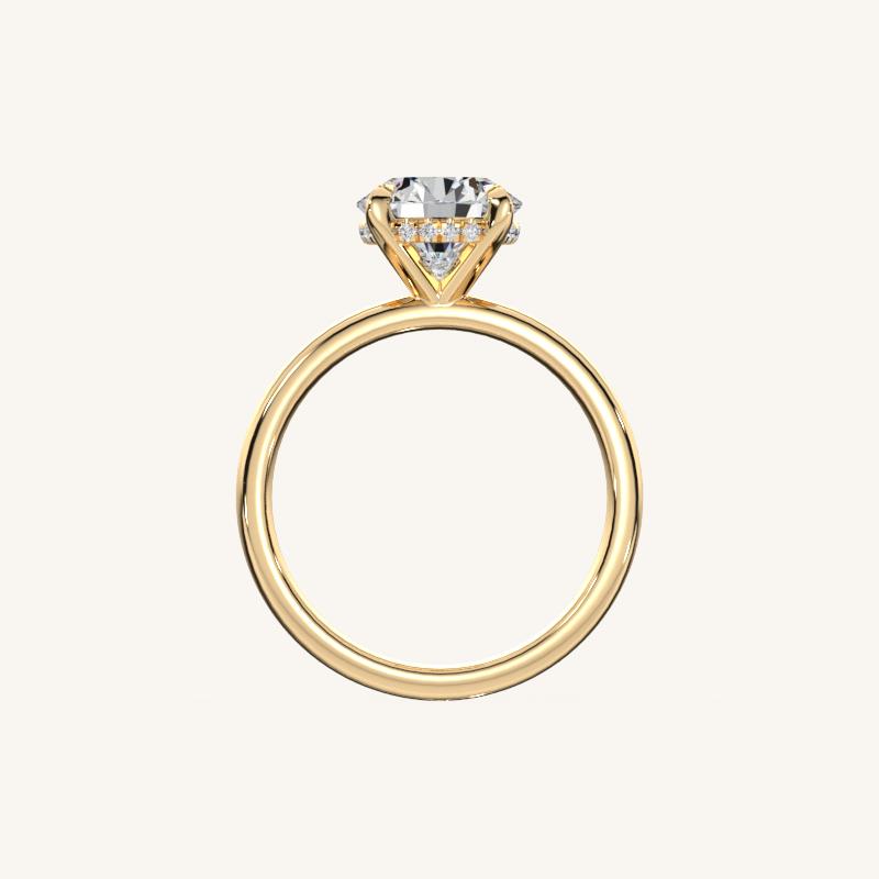 The Trelisse –Solitaire Hidden Halo Engagement Ring