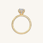 Load image into Gallery viewer, The Trelisse –Solitaire Hidden Halo Engagement Ring
