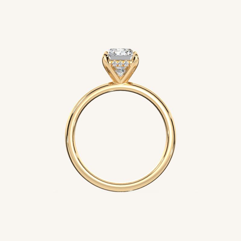 The Trelisse –Solitaire Hidden Halo Engagement Ring