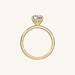 Load image into Gallery viewer, The Trelisse –Solitaire Hidden Halo Engagement Ring
