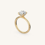 Load image into Gallery viewer, The Trelisse –Solitaire Hidden Halo Engagement Ring

