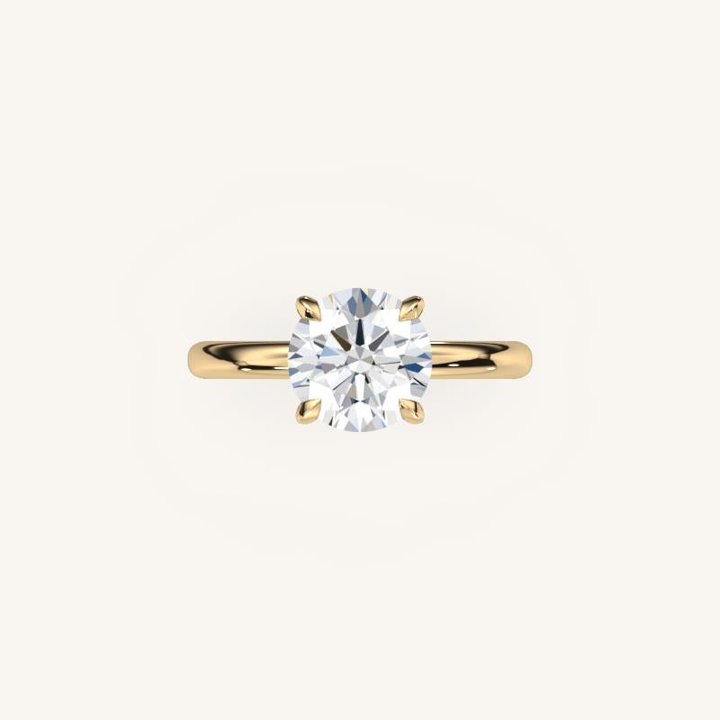 The Trelisse –Solitaire Hidden Halo Engagement Ring