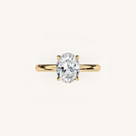 Load image into Gallery viewer, The Trelisse –Solitaire Hidden Halo Engagement Ring
