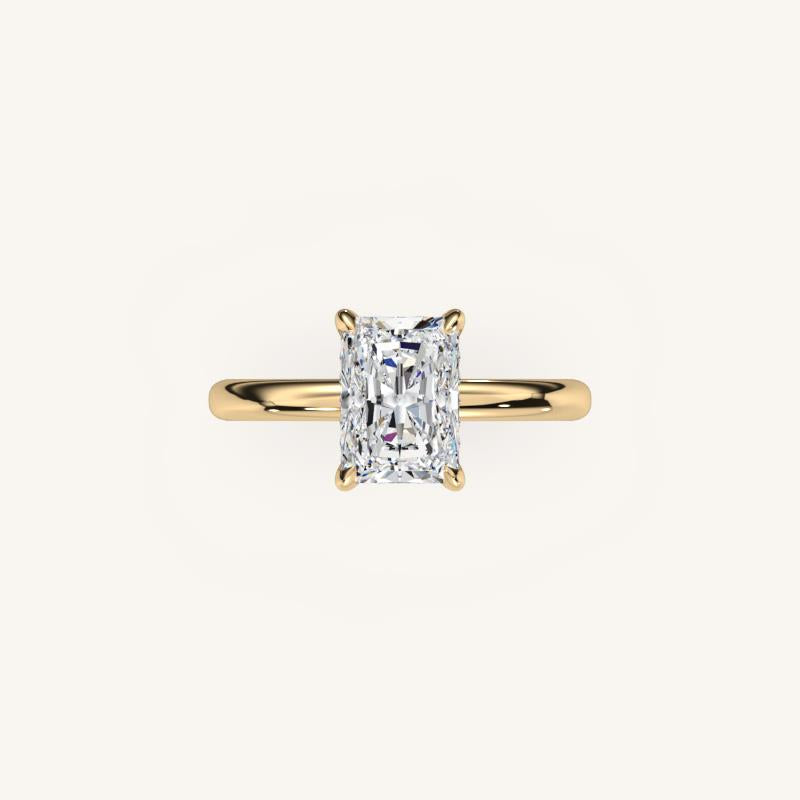 The Trelisse –Solitaire Hidden Halo Engagement Ring