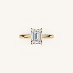 Load image into Gallery viewer, The Trelisse –Solitaire Hidden Halo Engagement Ring
