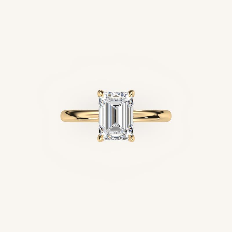 The Trelisse –Solitaire Hidden Halo Engagement Ring