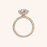 Load image into Gallery viewer, The Trelisse –Solitaire Hidden Halo Engagement Ring (E-W)
