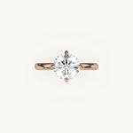 Load image into Gallery viewer, The Trelisse –Solitaire Hidden Halo Engagement Ring (E-W)
