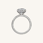 Load image into Gallery viewer, The Trelisse –Solitaire Hidden Halo Engagement Ring (E-W)
