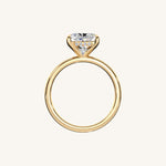Load image into Gallery viewer, The Trelisse –Solitaire Hidden Halo Engagement Ring (E-W)
