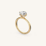Load image into Gallery viewer, The Trelisse –Solitaire Hidden Halo Engagement Ring (E-W)
