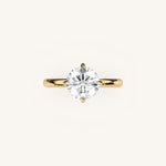 Load image into Gallery viewer, The Trelisse –Solitaire Hidden Halo Engagement Ring (E-W)
