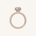 Load image into Gallery viewer, The Trelisse –Solitaire Hidden Halo Diamond Engagement Ring
