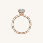 Load image into Gallery viewer, The Trelisse –Solitaire Hidden Halo Diamond Engagement Ring

