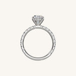 Load image into Gallery viewer, The Trelisse –Solitaire Hidden Halo Diamond Engagement Ring
