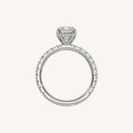 Load image into Gallery viewer, The Trelisse –Solitaire Hidden Halo Diamond Engagement Ring
