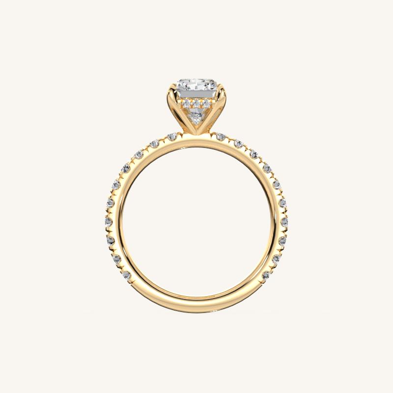 The Trelisse –Solitaire Hidden Halo Diamond Engagement Ring